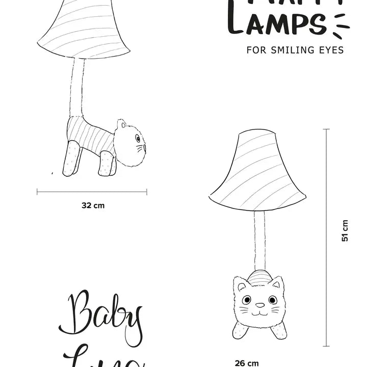 Lampara de mesa Baby Luna