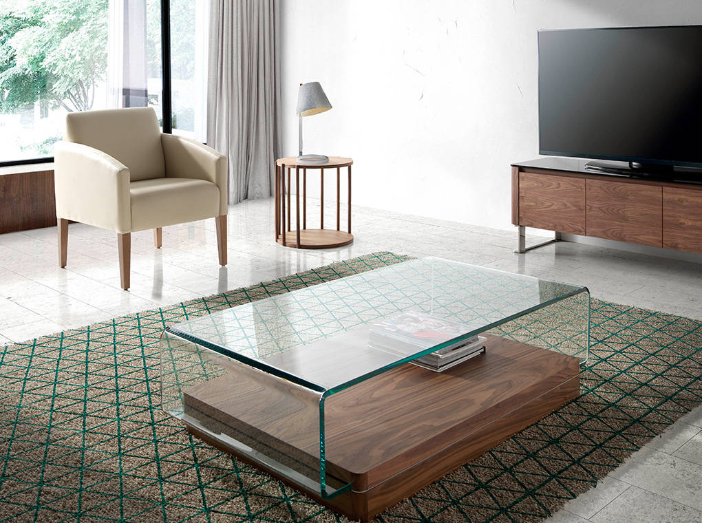 Mesa de café de nogal Angel Cerdá