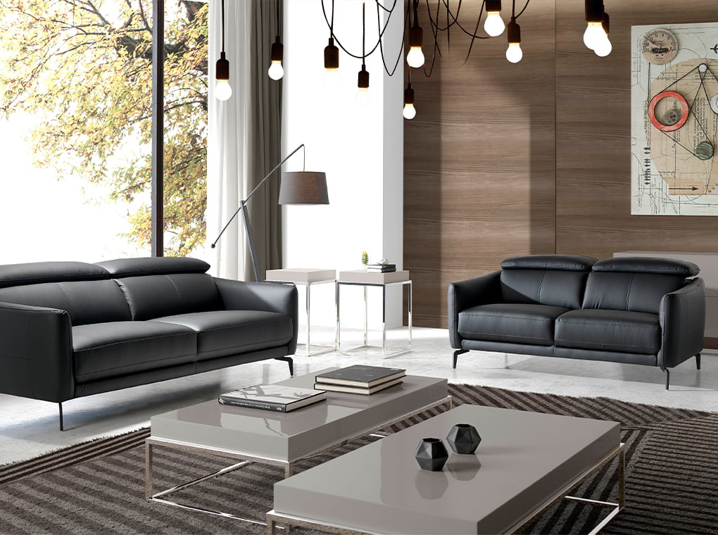 Mesa lateral de madera blanca con soporte metálico Angel Cerdá