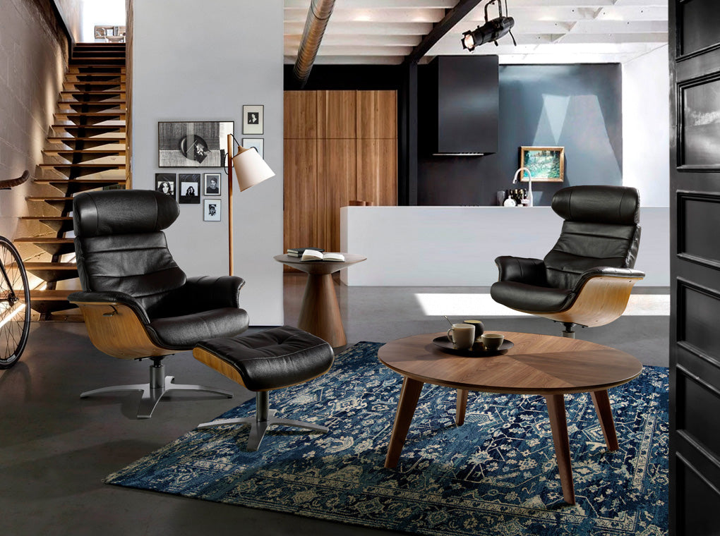 Mesa de café de nogal con diseño moderno Angel Cerdá