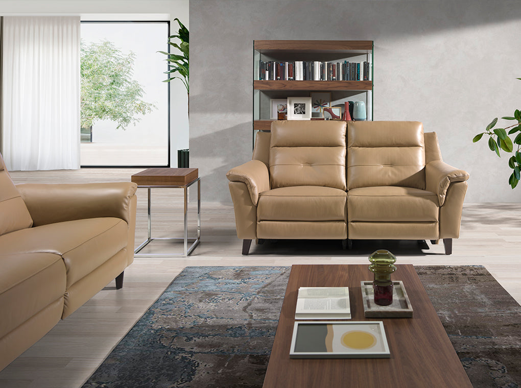 Mesa lateral de nogal con soporte metálico Angel Cerdá