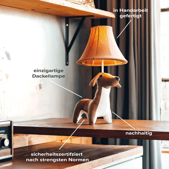 Lampara de mesa Waldi the Dachshund