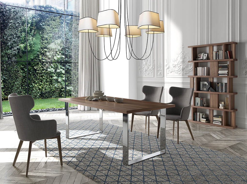 Biblioteca de Nogal con Diseño Moderno Angel Cerdá