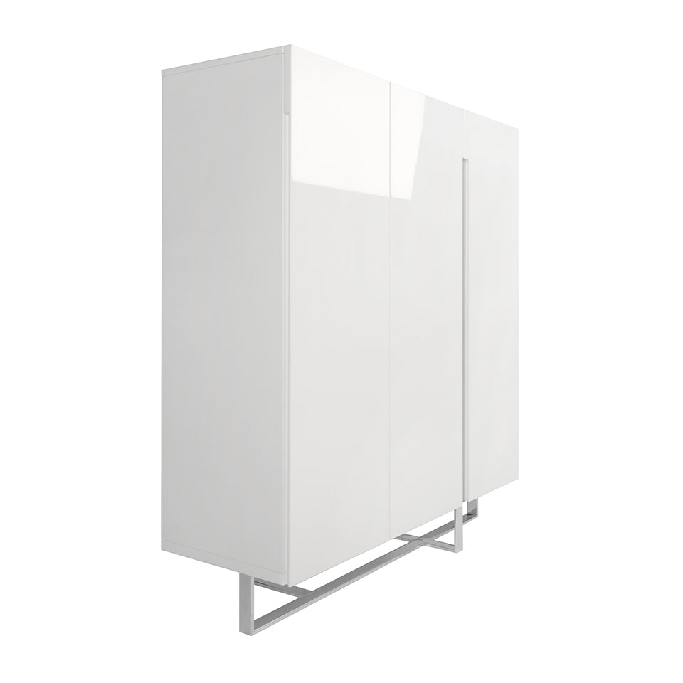 Cómoda blanca con patas de acero Angel Cerdá