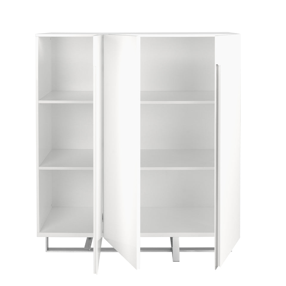 Cómoda blanca con patas de acero Angel Cerdá