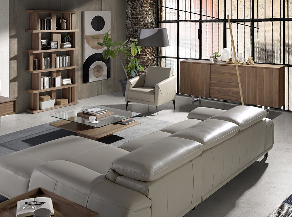 Cómoda de Nogal con Patas de Acero Angel Cerdá