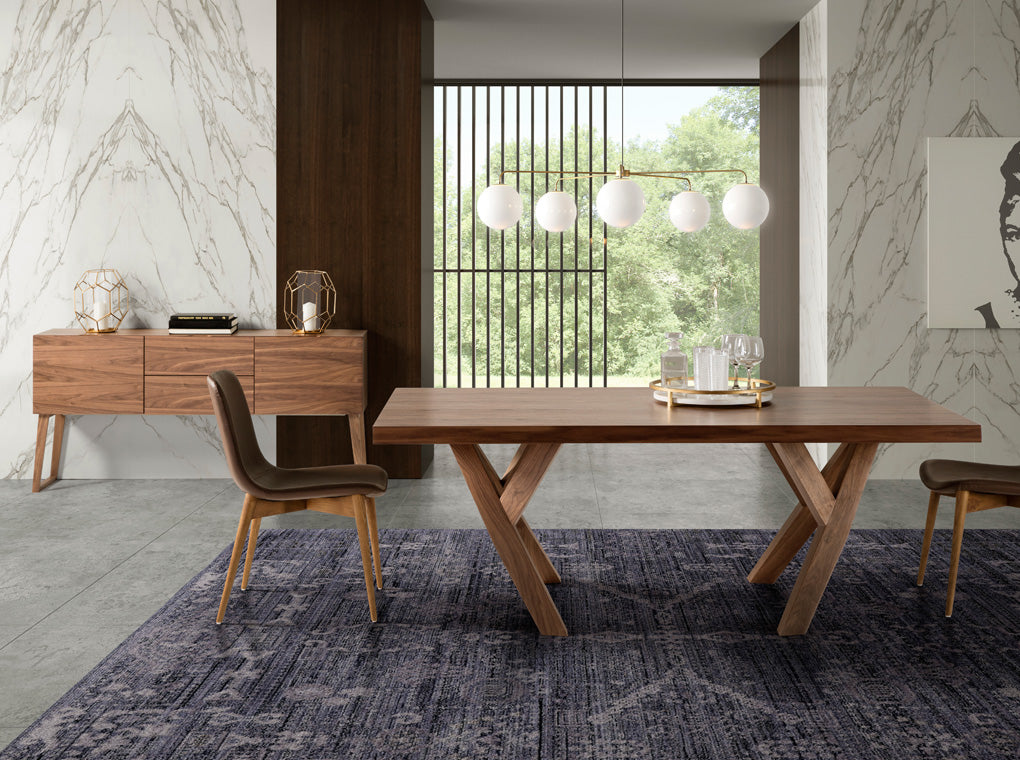 Mesa de noche de madera de nogal con espacio de almacenamiento Angel Cerdá