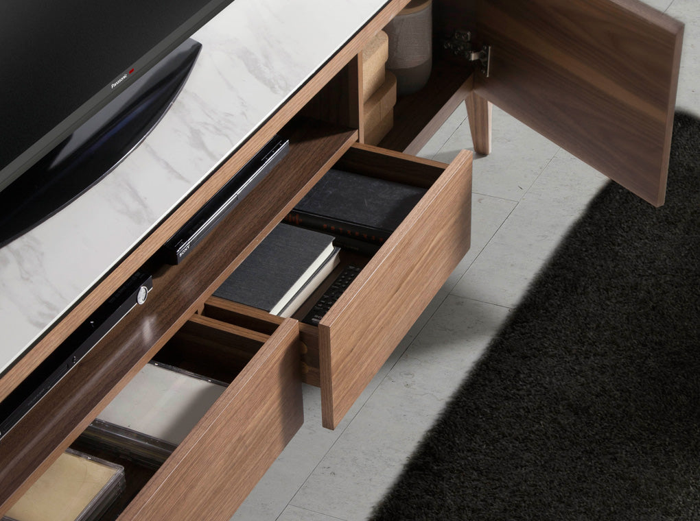 Cómoda de TV de Nogal y Porcelana Angel Cerdá