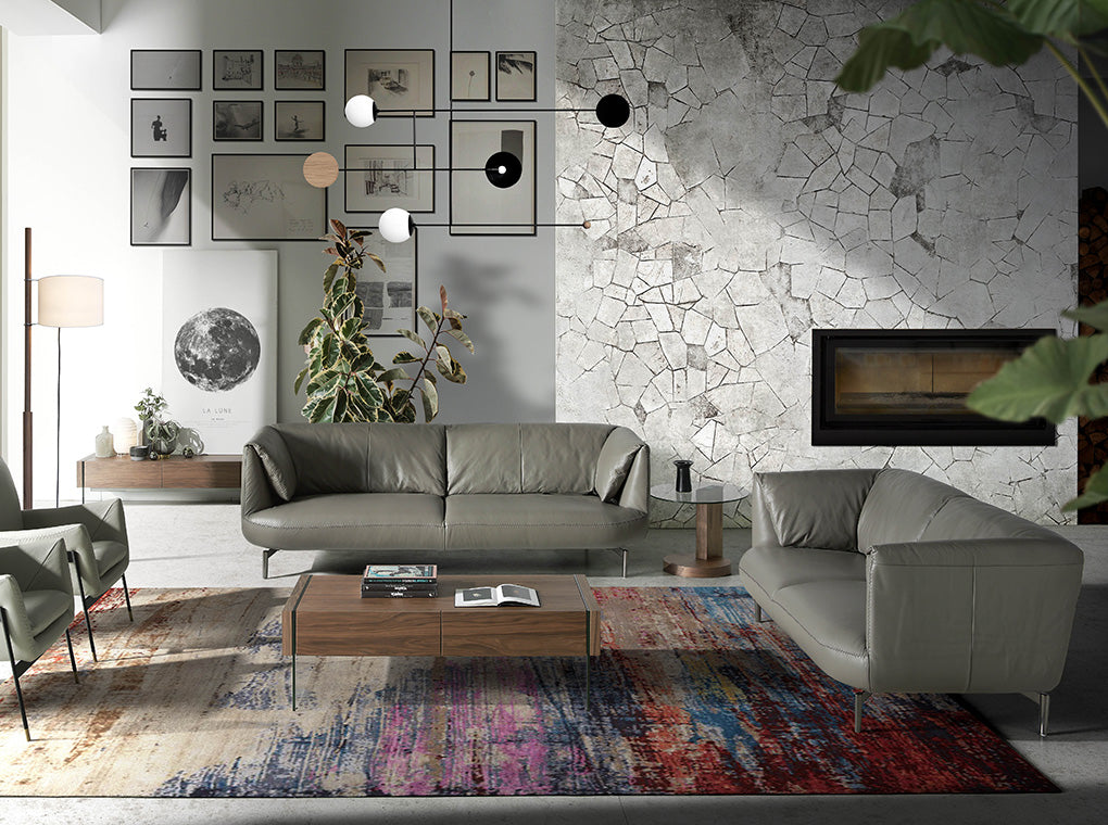 Cómoda de TV de Nogal con patas de Cristal Angel Cerdá