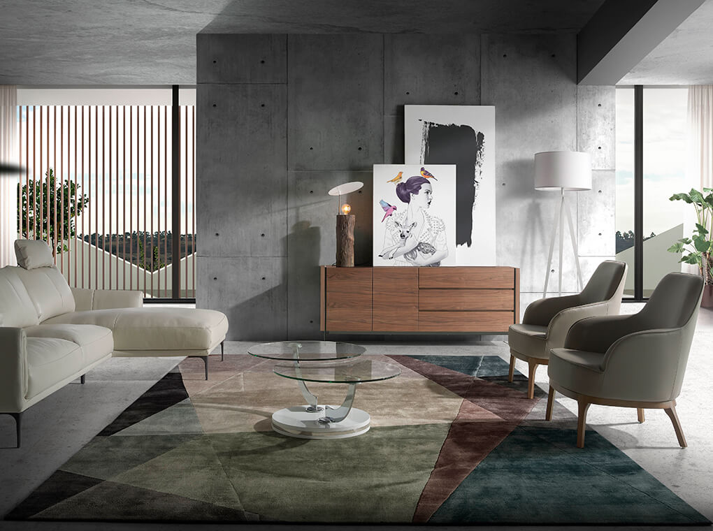 Cómoda de Nogal con Patas de Cristal Angel Cerdá