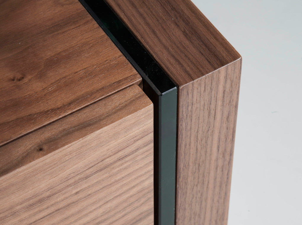 Cómoda de Nogal con Patas de Cristal Angel Cerdá