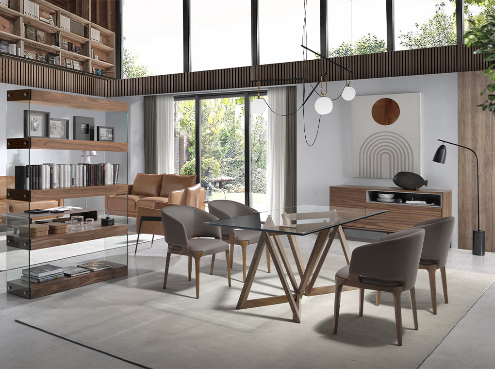 Cómoda de Nogal y MDF Lacado con Espacio de Almacenamiento Angel Cerdá