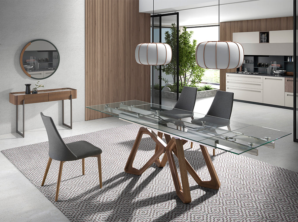 Consola de Roble con Soporte Metálico Angel Cerdá