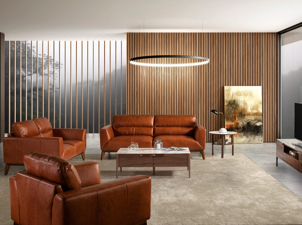 Sofá de 2 plazas de piel de búfalo Angel Cerdá