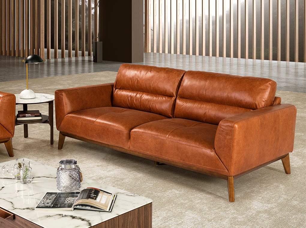 Sofá de 2 plazas de piel de búfalo Angel Cerdá