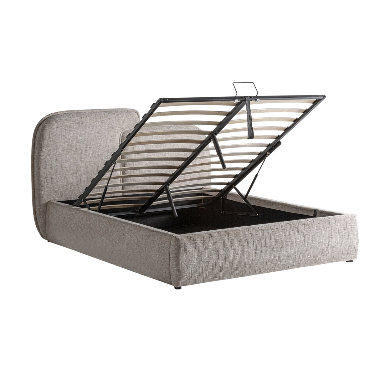 Cama VERNA – Diseño contemporáneo con almacenaje inteligente 185x223x113 Luxet