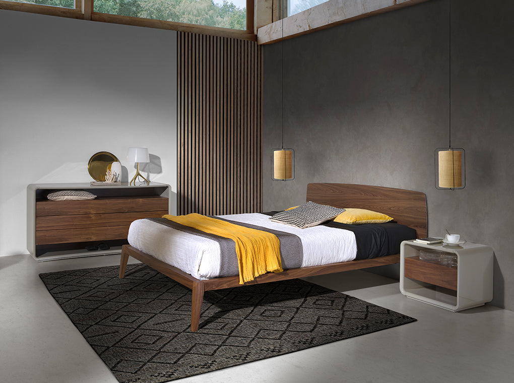 Tablero doble de madera enchapada en nogal Angel Cerdá