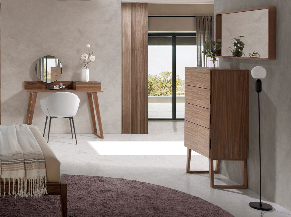 Cómoda de Nogal con 4 cajones Angel Cerdá