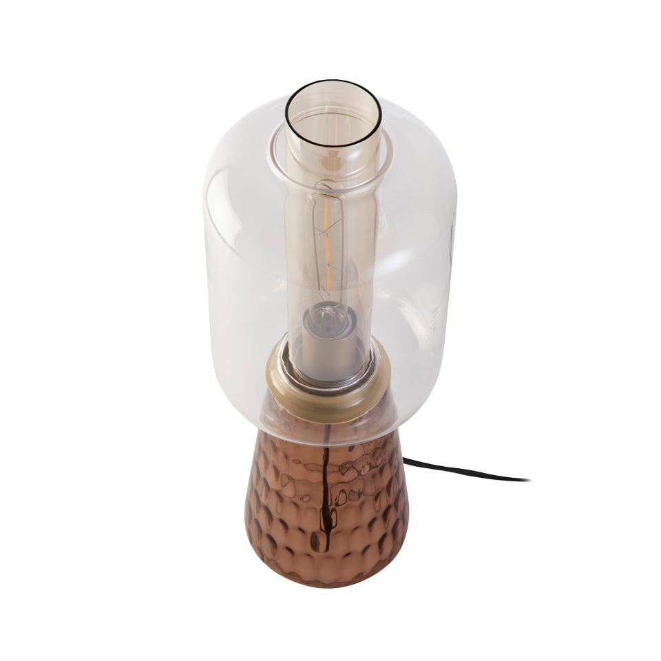 Lámpara de vidrio ahumado