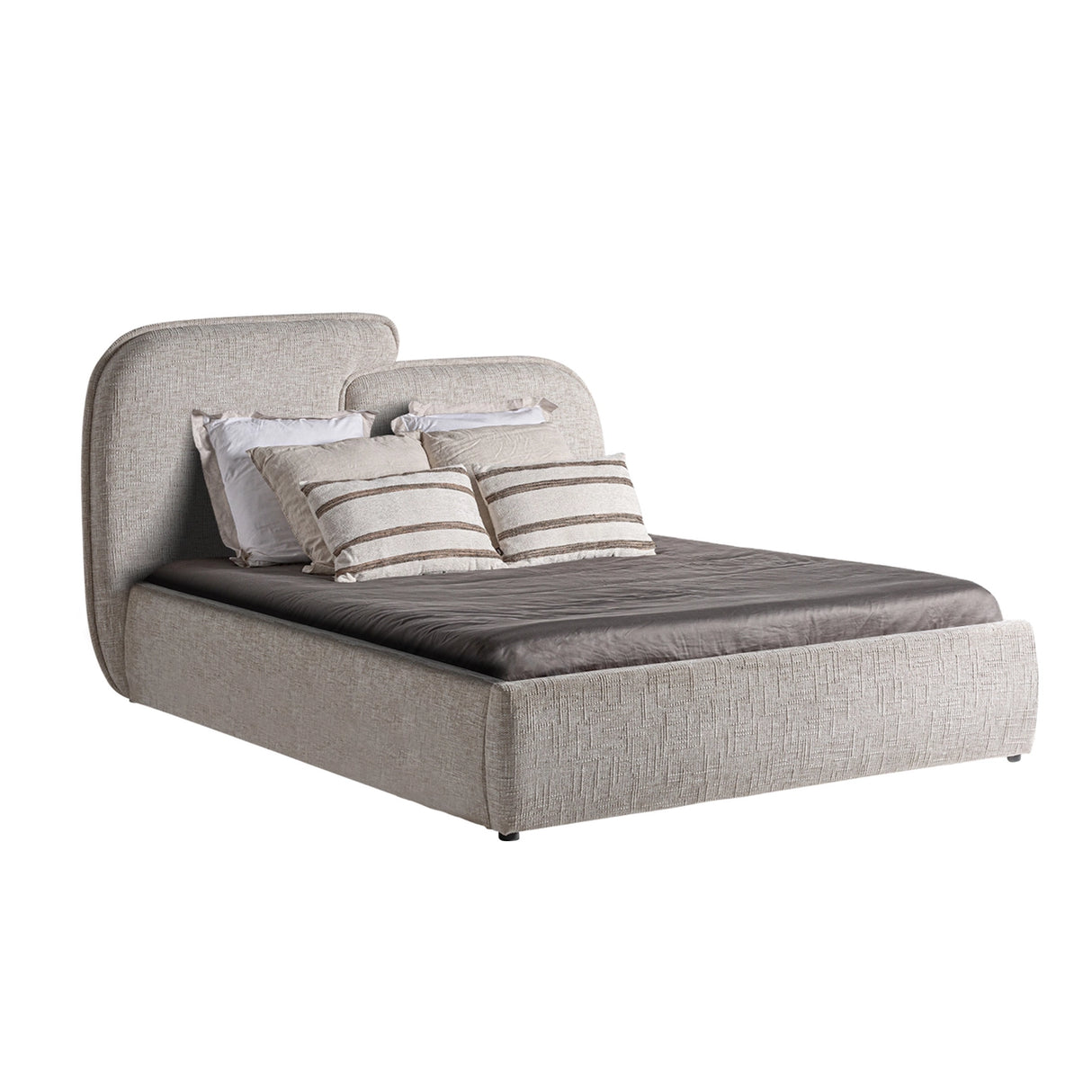 Cama VERNA – Diseño contemporáneo con almacenaje inteligente 185x223x113 Luxet