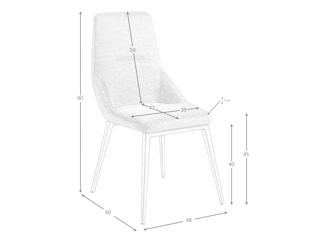 Silla Elvani // Gris