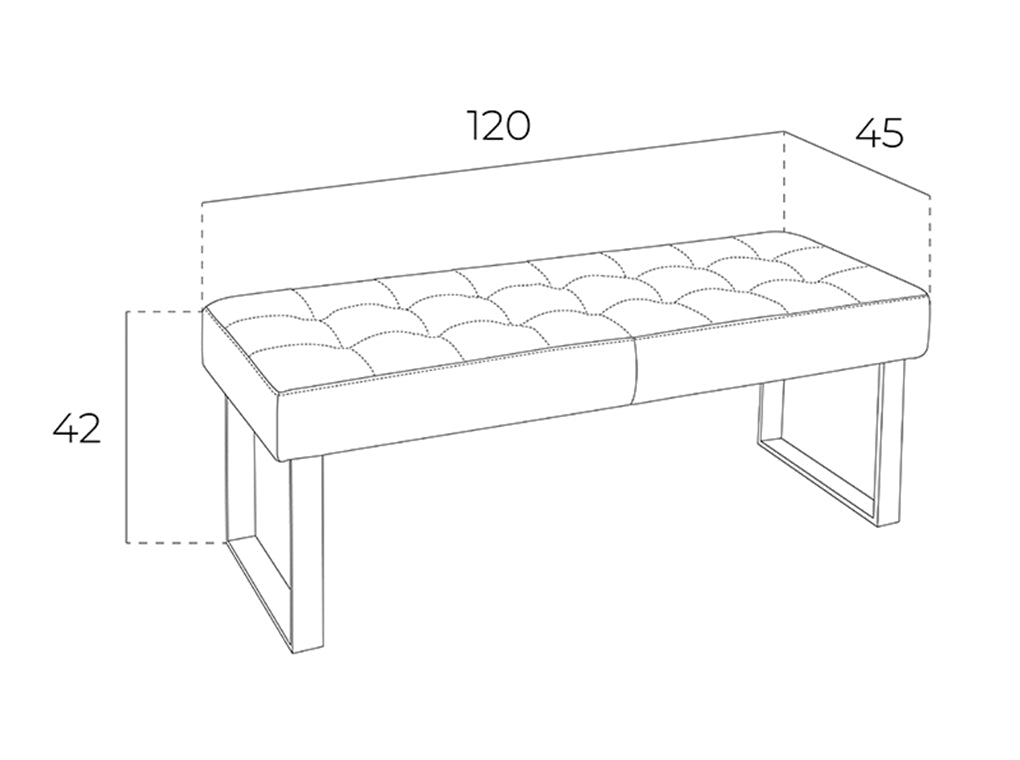 Banqueta blanca de eco-cuero con diseño moderno Angel Cerdá