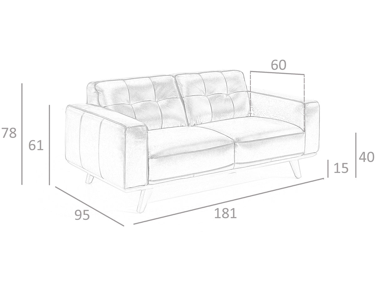 Sofá negro de piel de vaca con diseño moderno de Angel Cerdá