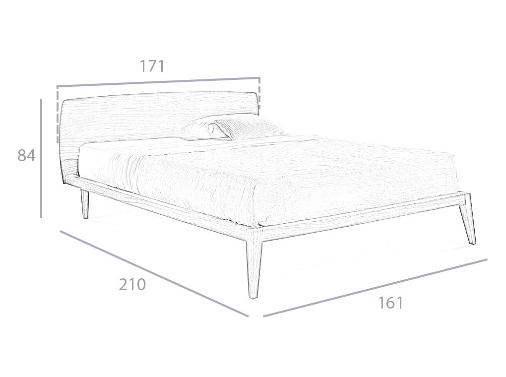 Tablero doble de madera enchapada en nogal Angel Cerdá