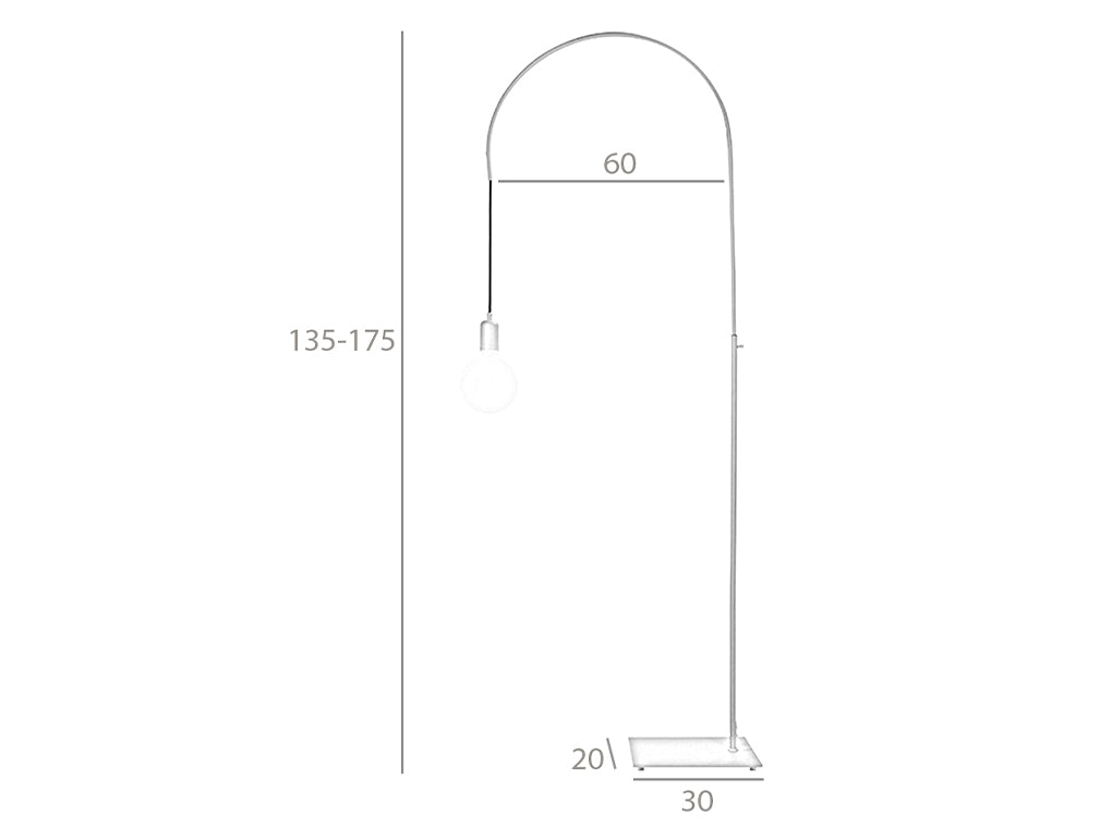 Lámpara ajustable de acero dorado