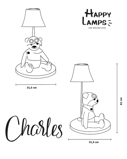 Lampara de mesa Charles the Bear
