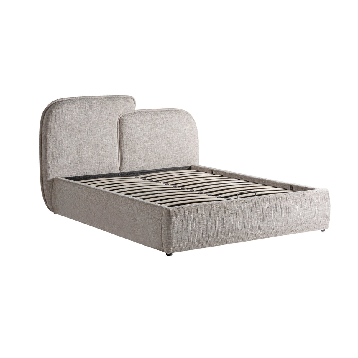 Cama VERNA – Diseño contemporáneo con almacenaje inteligente 185x223x113 Luxet