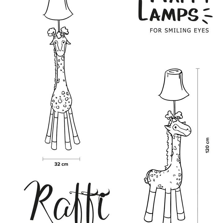 Lampara de pie Raffi