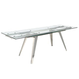 Mesa de comedor con tapa de vidrio y extensiones Angel Cerdá