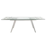 Mesa de comedor con tapa de vidrio y extensiones Angel Cerdá