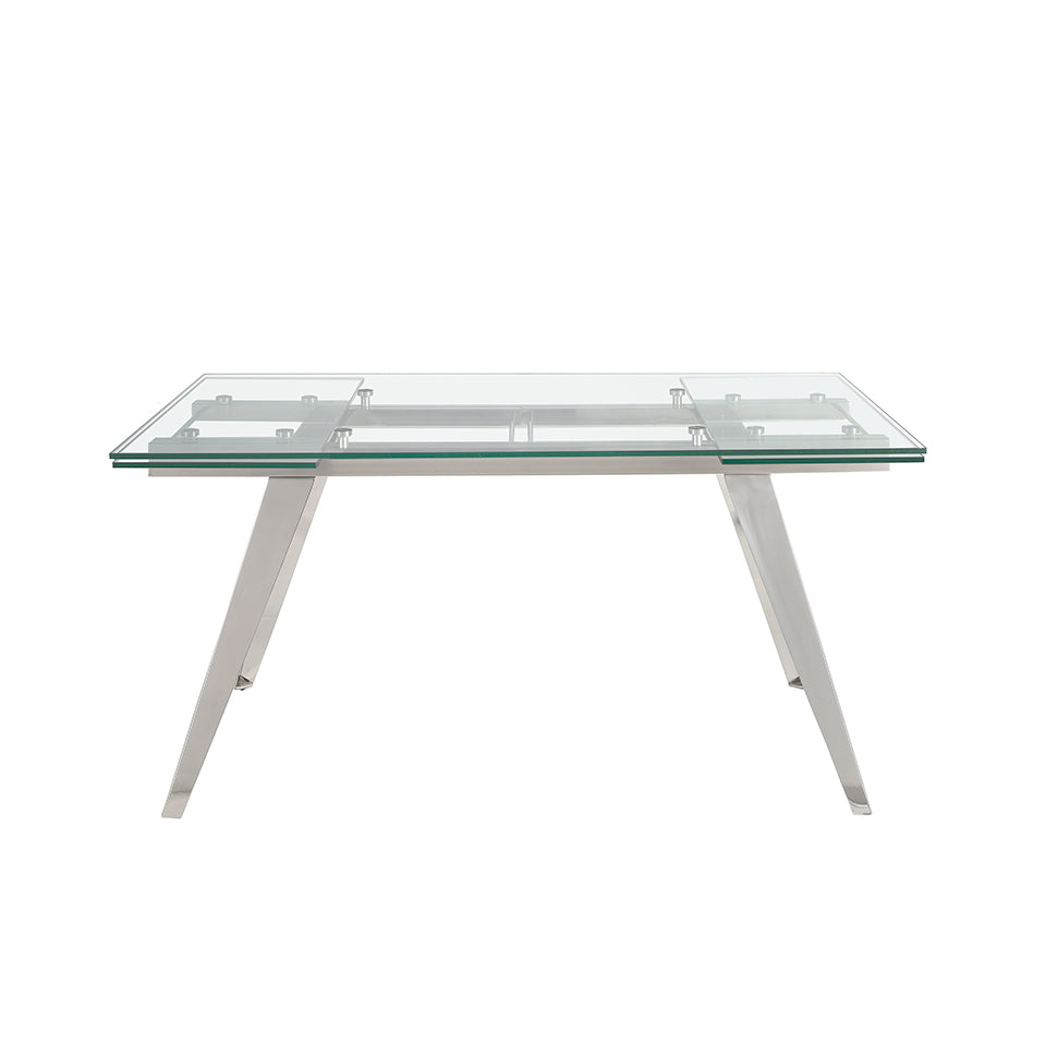 Mesa de comedor con tapa de vidrio y extensiones Angel Cerdá