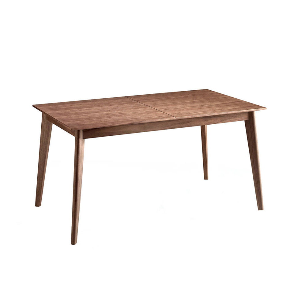 Mesa extensible de comedor de madera de nogal Angel Cerdá