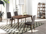 Mesa extensible de comedor de madera de nogal Angel Cerdá