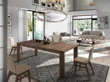 Mesa de comedor extensible de nogal con diseño moderno 160/260x100 cm Angel Cerdá