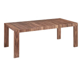 Mesa de comedor extensible de nogal con diseño moderno 160/260x100 cm Angel Cerdá