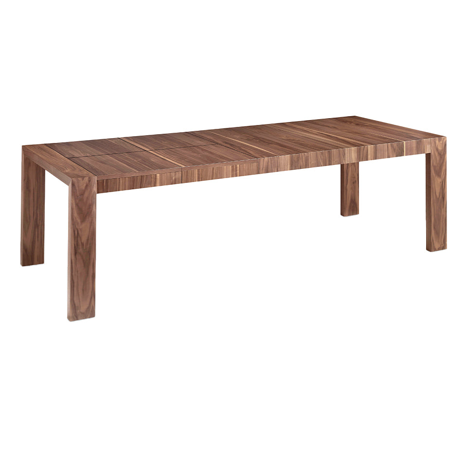 Mesa de comedor extensible de nogal con diseño moderno 160/260x100 cm Angel Cerdá