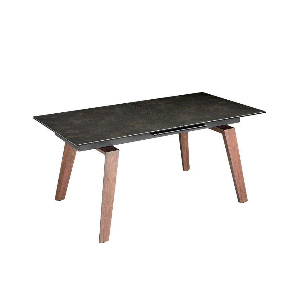 Mesa de café de porcelana con patas de nogal Angel Cerdá