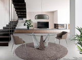Mesa de comedor redonda con tapa de vidrio ø 150cm Angel Cerdá