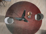 Mesa de comedor redonda con tapa de vidrio y soporte de acero inoxidable ø150cm Angel Cerdá