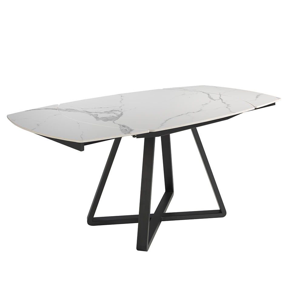 Mesa Oval de Comedor de Mármol Porcelanizado Angel Cerdá