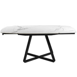 Mesa Oval de Comedor de Mármol Porcelanizado Angel Cerdá