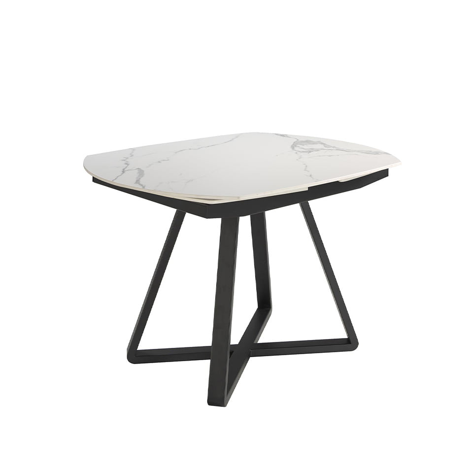 Mesa Oval de Comedor de Mármol Porcelanizado Angel Cerdá