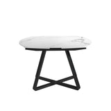 Mesa Oval de Comedor de Mármol Porcelanizado Angel Cerdá
