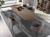 Mesa de comedor extensible de nogal Angel Cerdá