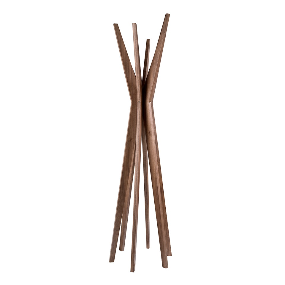 Soporte para Ropa de Madera de Nogal con Diseño Moderno