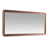 Espejo de pared rectangular de nogal